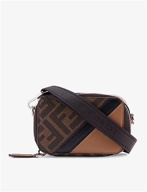 Fendi Fen Cam Case Tobac/sand/pal In Brown Black 